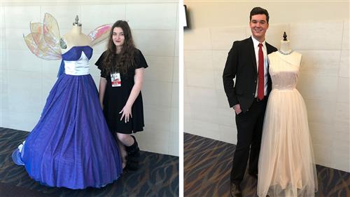 Rockwall ISD Fashion Design students take 1st and 2nd place in the FCCLA State Fashion Design Competition 